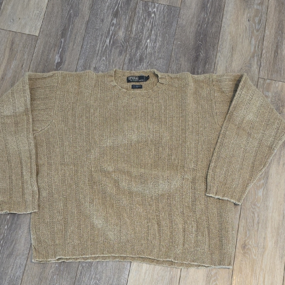 Polo by Ralph Lauren Tan Crewneck Sweater
